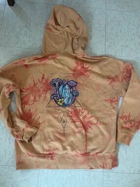 Zumiez Orange Tie dye Hoodie